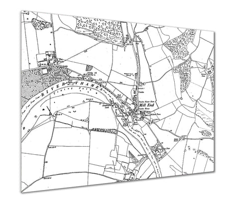Map Poster - Custom Vintage Ordnance Survey - Victorian Street Map