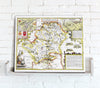 Map Canvas - Vintage County Map - Hertfordshire - Love Maps On...