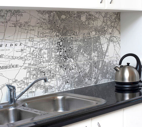 Ceramic Map Tiles - Personalised Vintage Ordnance Survey Victorian Street Map
