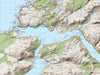 Map Canvas - Personalised Ordnance Survey Landranger Map with Hillshading (optional inscription) Canvas Print- Love Maps On...