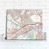 Map Canvas - Personalised Ordnance Survey Street Map - Classic (optional inscription) - Love Maps On... - 2