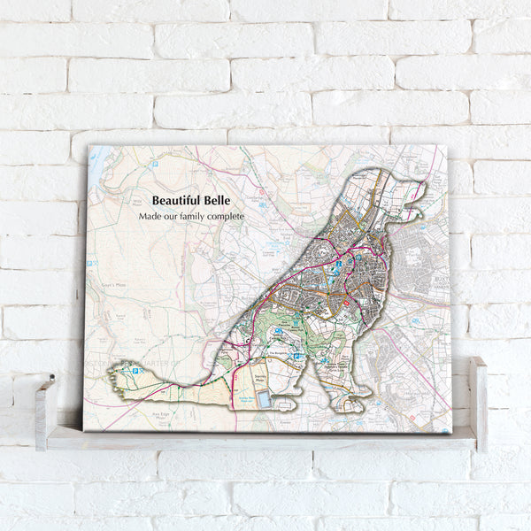 Personalised Labrador Retriever Map from Love Maps On...