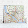 Map Canvas - France 1:25,000, postcode centred - Standard Style