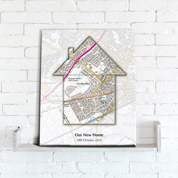 Personalised Map of Your Home from Love Maps On...