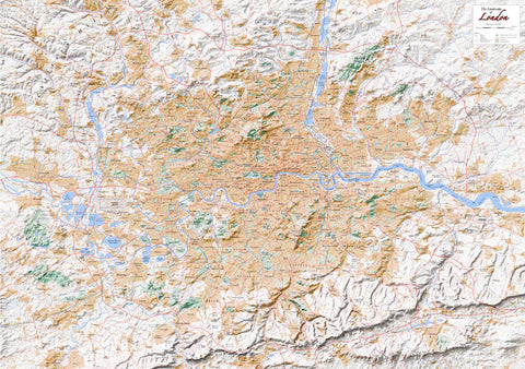 Map Poster - The Landscape of London