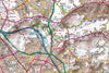 Map Canvas - London Ordnance Survey Landranger Map with Hillshading Canvas Print- Love Maps On...