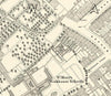 Map Canvas - Vintage Ordnance Survey  London Town Plans (optional inscription)