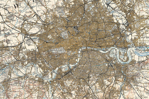Map Canvas - Ordnance Survey Map of London (1906-1913)