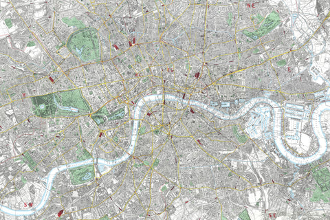 Map Canvas - Stanfords Map of London, 1891