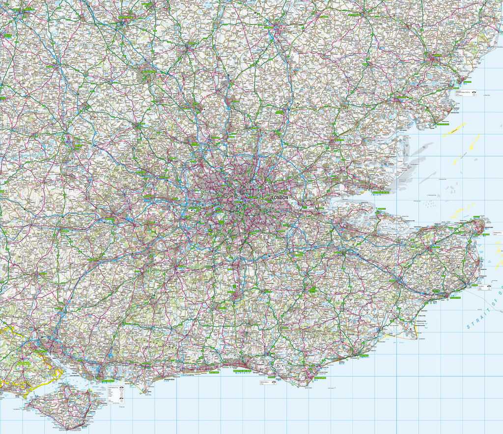 Map Wallpaper  - London and the Southeast - Love Maps On...