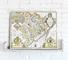 Map Canvas - Vintage County Map - Monmouthshire - Love Maps On... - 1