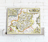 Map Canvas - Vintage County Map - Montgomeryshire - Love Maps On... - 1