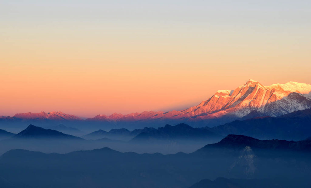mountain sunrise landscape canvas print - love maps on...