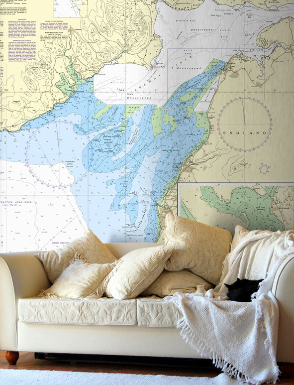 Nautical Chart Wallpaper - 1346 Solway Firth and Approaches