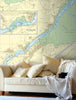 Nautical Chart Wallpaper - 1464 Menai Strait