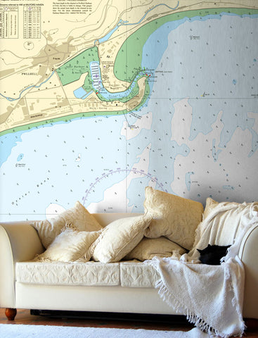 Nautical Chart Wallpaper - 1512 Plans on the Lleyn Peninsula