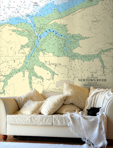 Nautical Chart Wallpaper - 2021 Harbours and Anchorages in the West Solent Area