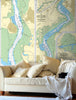 Nautical Chart Wallpaper - 2022 Harbours and Anchorages in the East Solent Area