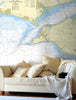 Nautical Chart Wallpaper - 2035 Western Approaches to The Solent