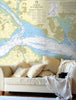 Nautical Chart Wallpaper - 2036 The Solent and Southampton Water