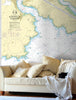 Nautical Chart Wallpaper - 2253 Dartmouth Harbour