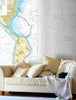 Nautical Chart Wallpaper - 2255 Approaches to Portland and Weymouth
