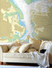 Nautical Chart Wallpaper - 2629 Portsmouth Harbour Southern Part