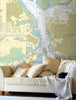 Nautical Chart Wallpaper - 2631 Portsmouth Harbour