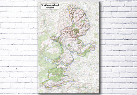 Northumberland National Park - Map Poster