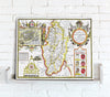 Map Canvas - Vintage County Map - Nottinghamshire - Love Maps On...