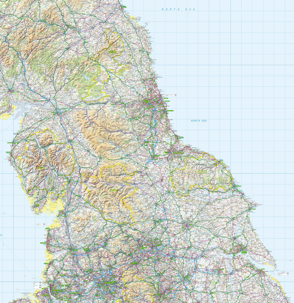 Map Wallpaper  - Northern England - Love Maps On...