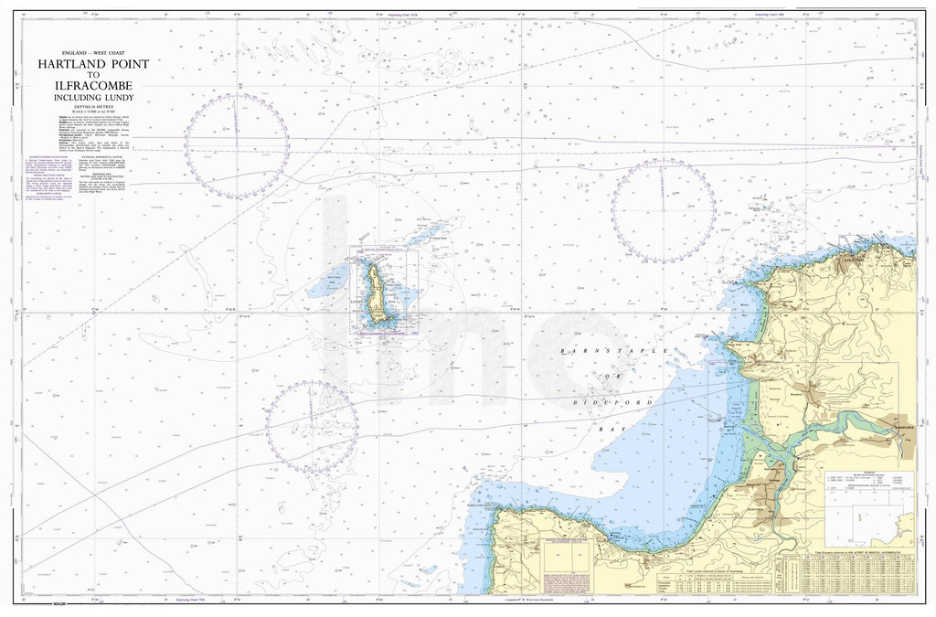 Nautical Chart - Admiralty Chart 1164 - Hartland Point to Ilfracombe including Lundy