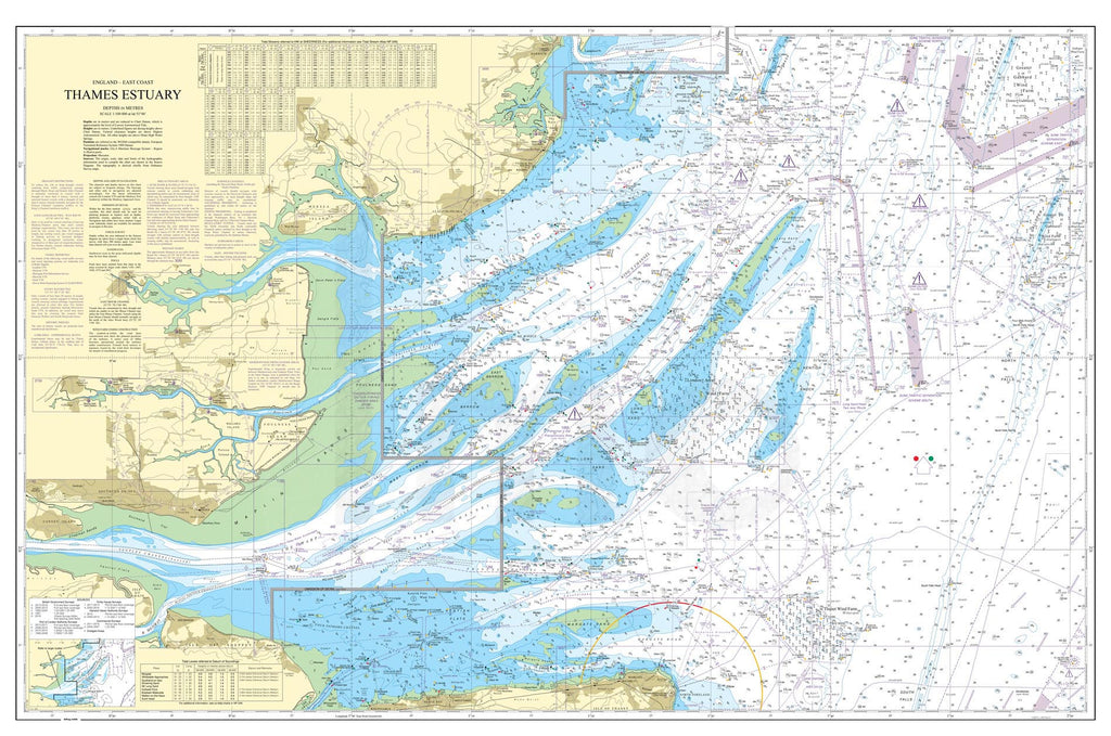 Nautical Chart - Admiralty Chart 1183 - Thames Estuary