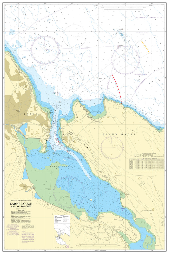 Nautical Chart - Admiralty Chart 1237 - Larne Lough and Approaches.