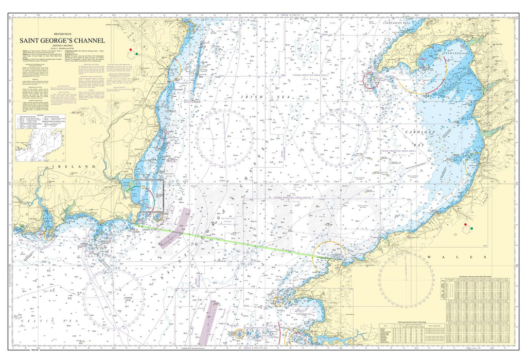 Nautical Chart - Admiralty Chart 1410 - Saint George's Channel