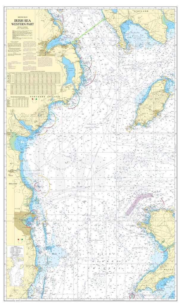 Nautical Chart - Admiralty Chart 1411 - Irish Sea Western Part