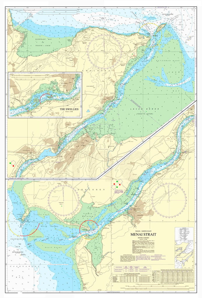 Nautical Chart - Admiralty Chart 1464 - Menai Strait