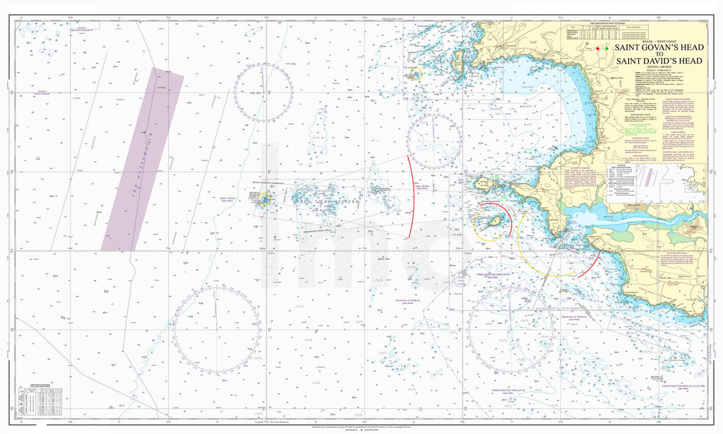 Nautical Chart - Admiralty Chart 1478 - St Govan's Head to St David's Head.