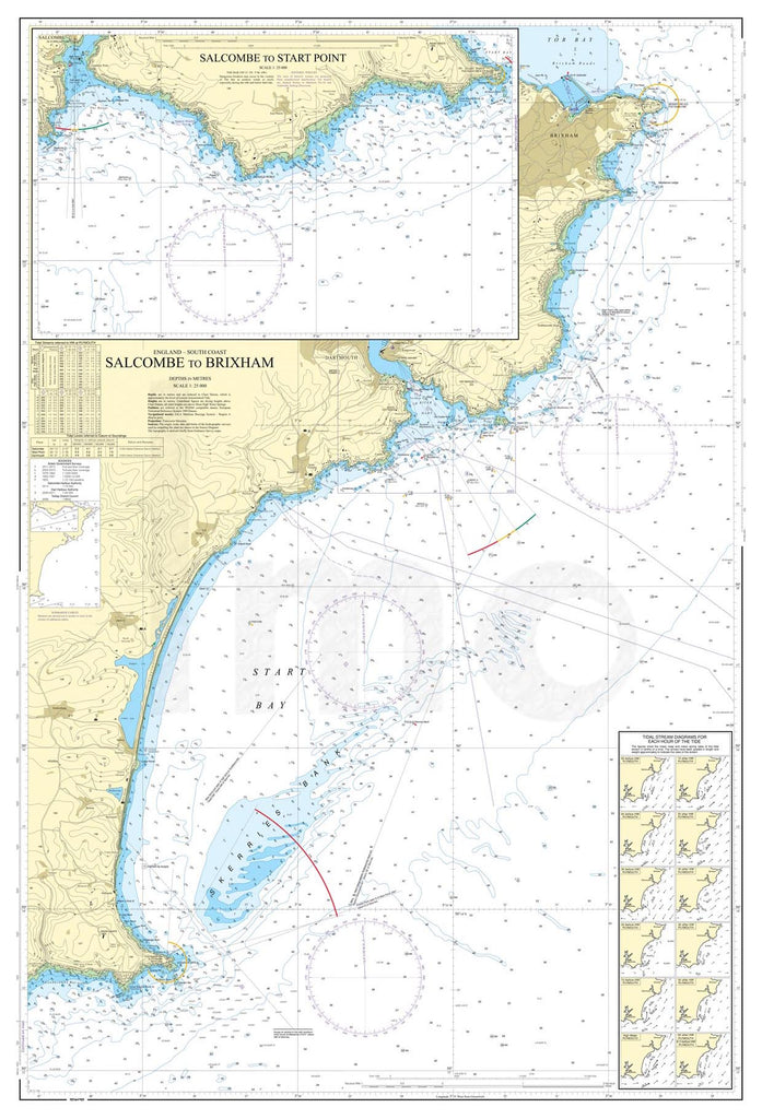 Nautical Chart - Admiralty Chart 1634 - Salcombe to Brixham