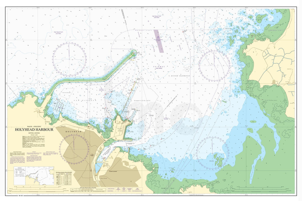 Nautical Chart - Admiralty Chart 2011 - Holyhead Harbour