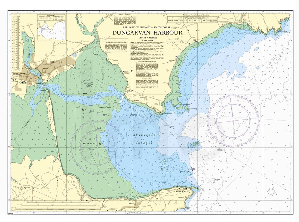 Nautical Chart - Admiralty Chart 2017 - Dungarvan Harbour
