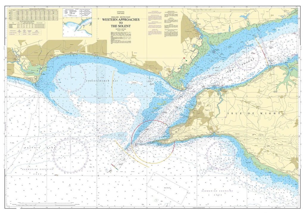 Nautical Chart - Admiralty Chart 2035 - Western Approaches to The Solent