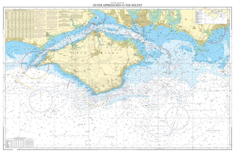 Nautical Chart - Admiralty Chart 2045 - Outer Approaches to The Solent.