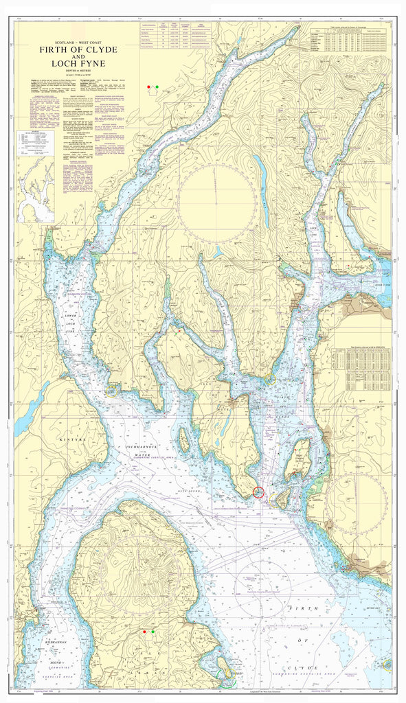 Nautical Chart - Admiralty Chart 2131 - Firth of Clyde and Loch Fyne