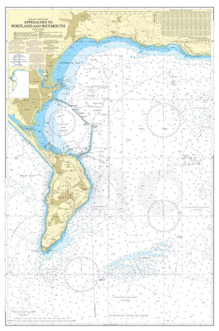 Nautical Chart - Admiralty Chart 2255 - Approaches to Portland and Weymouth