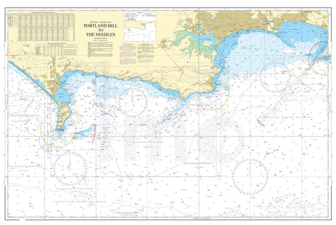 Nautical Chart - Admiralty Chart 2615 - Bill of Portland to The Needles