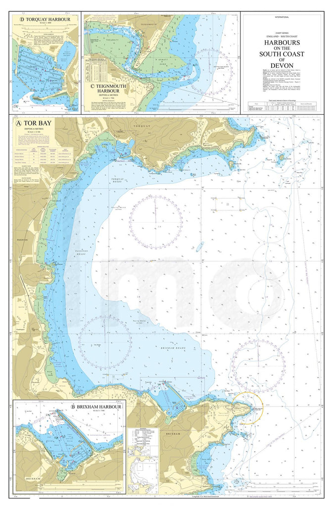 Nautical Chart - Admiralty Chart 26 - Harbours on the South Coast of Devon