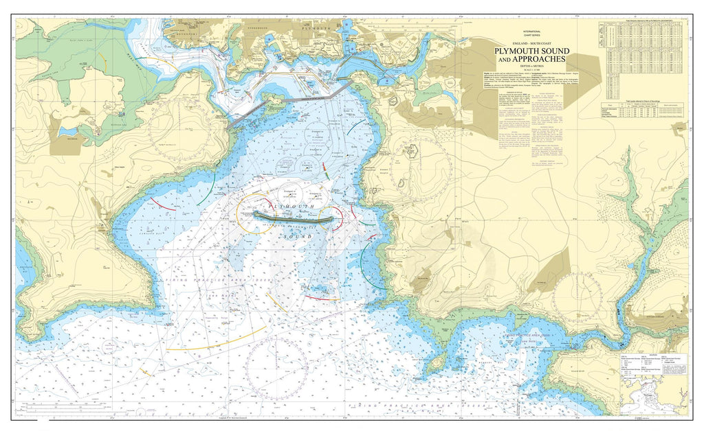 Nautical Chart - Admiralty Chart 30 - Plymouth Sound and Approaches.