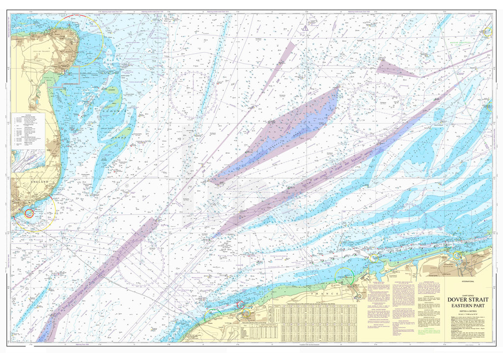 Nautical Chart - Admiralty Chart 323 - Dover Strait, Eastern Part