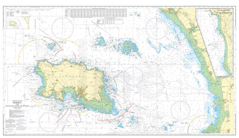 Nautical Chart - Admiralty Chart 3655 - Jersey and Adjacent Coast of France